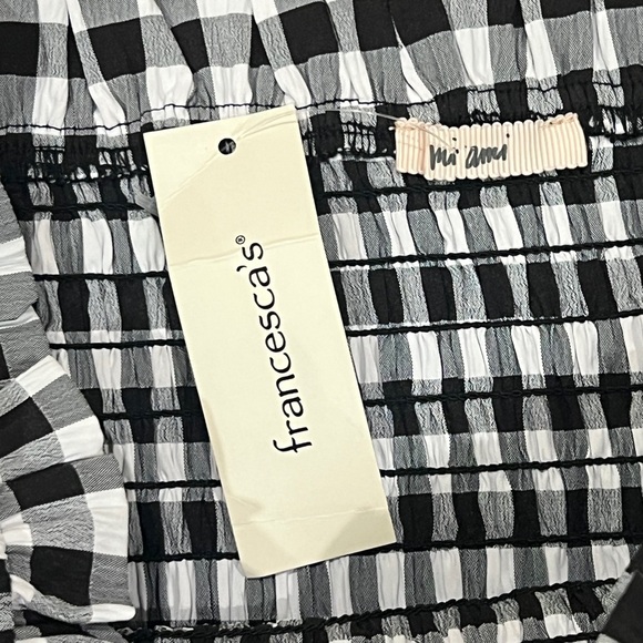 FINAL PRICE NWT Francesca’s Plaid Blouse - Picture 3 of 6